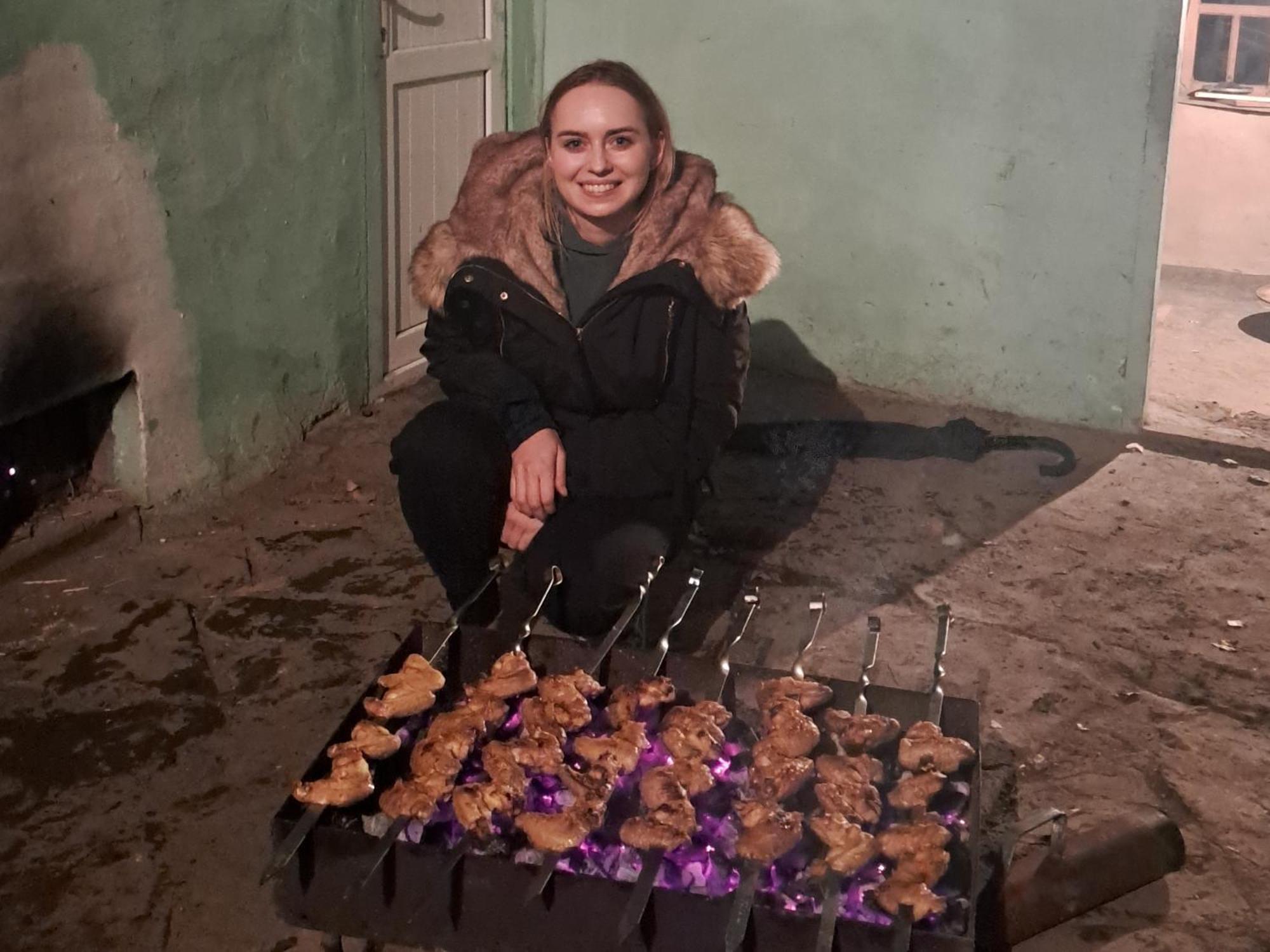 Xinaliq Khinalig Izzet'S Riverside Home Stay Bagian luar foto